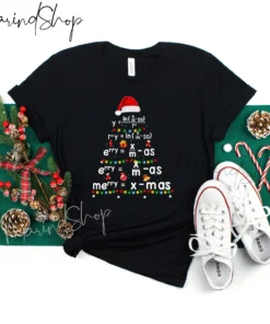 Math Teacher Christmas Tee Shirt