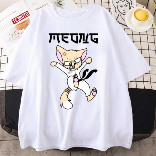 Meong Cute Japanese Cat Tee Shirt