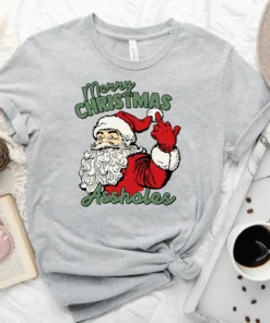 Merry Christmas Assholes Tee Shirt