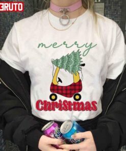 Merry Christmas Christmas Truck With Christmas Tree Tee Shirt