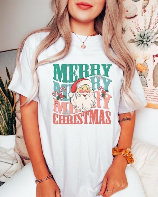 Merry Christmas Santa Tee Shirt