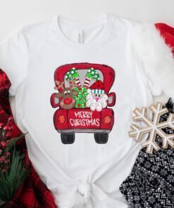 Merry Christmas Trees Truck Tee Shirt