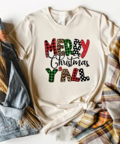 Merry Christmas Yall Tee Shirt