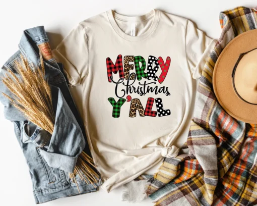 Merry Christmas Yall Tee Shirt