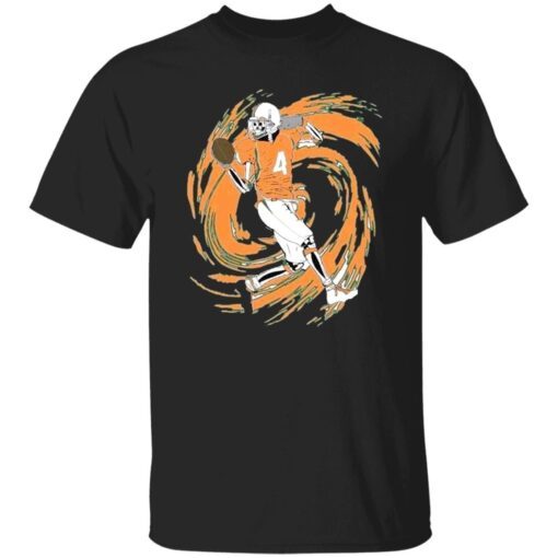 Miami Hurricanes Skeleton UM Football Tee Shirt