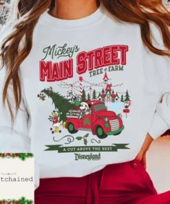 Mickey and Friends Main Street Christmas Tree Farm Tee Shirt