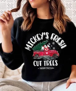 Mickey's Fresh Cut Trees Christmas Tee Shirt