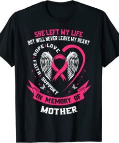 Mother In Memory Of My Mom Breast Cancer Awareness Memorial Tee Shirt