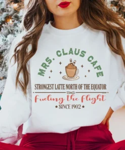 Mrs. Claus Cafe Christmas Tee Shirt