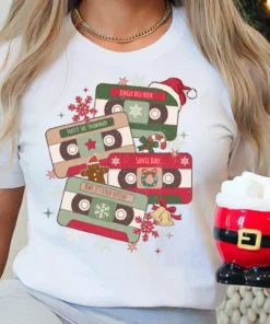 Music Cassette Tapes Christmas T-Shirt