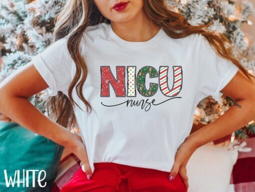NICU Nurse Christmas Tee Shirt
