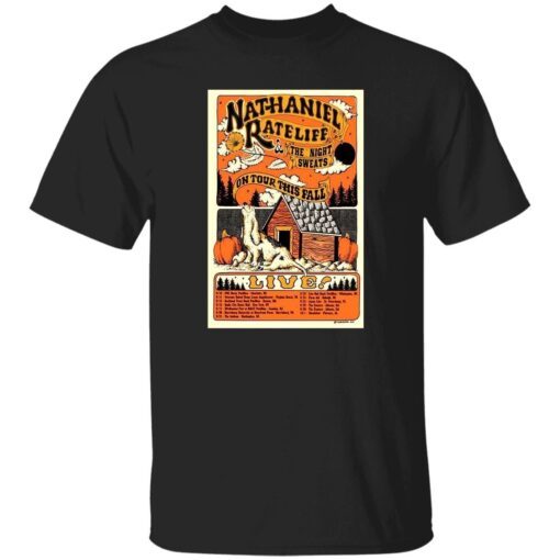 Nathaniel Rateliff The Night Sweats On Tour This Fall 2022 Tee shirt