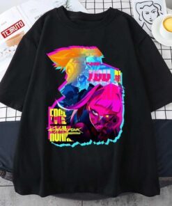 Neon David & Lucy Edgerunners Tee shirt