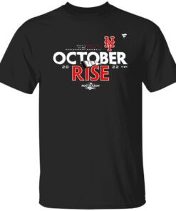 New York Mets October Rise 2022 Postseason Tee shirt