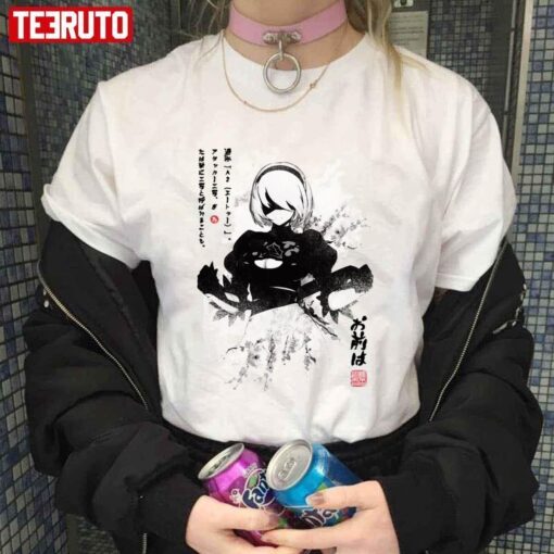 Nierautomata 2b Japan Ink Japan Style Tee Shirt