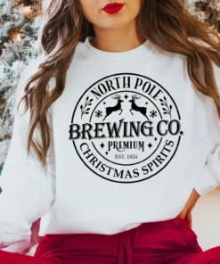 North Pole Brewing Co Premium Christmas Spirits Tee Shirt
