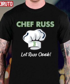 Number 3 Chef Russ Let Russ Cook Tee Shirt