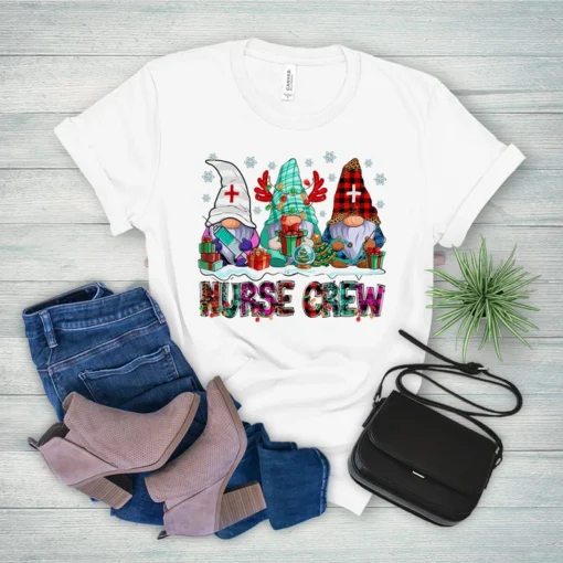 Nurse Gnome Merry Christmas Tee Shirt