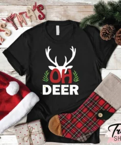 Oh Deer Christmas Tee Shirt