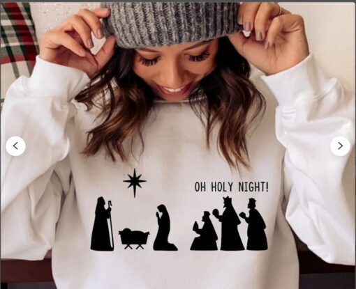 Oh, Holy Night Merry Christmas Tee Shirt