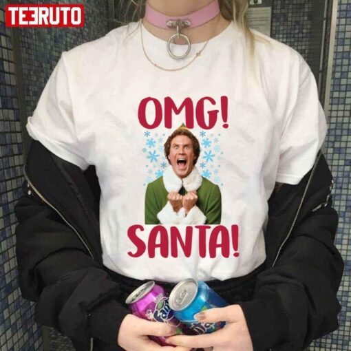 Omg Santa ELF Christmas Tee Shirt