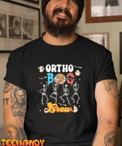 Ortho Orthopedic Halloween Boo Crew Dance Skeleton Dancing Tee Shirt