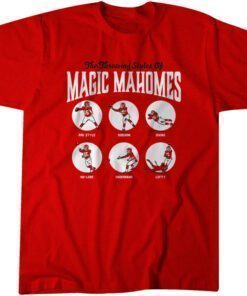 Patrick Mahomes: Throwing Styles Tee Shirt