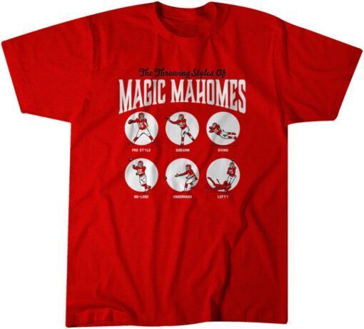 Patrick Mahomes: Throwing Styles Tee Shirt