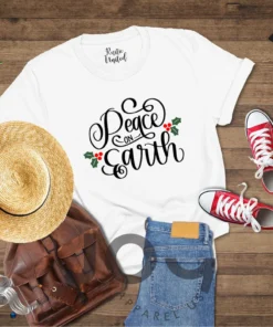 Peace on Earth Christmas Tee Shirt