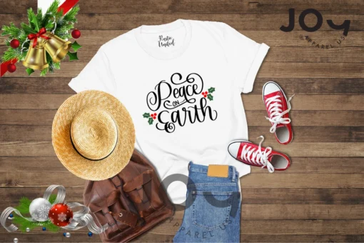 Peace on Earth Christmas Tee Shirt