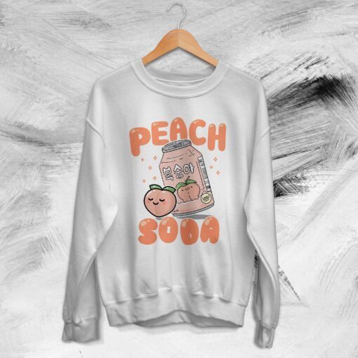 Peach Soda Graphic Kawaii Harajuku Streetwear Japanese Tee Shirt