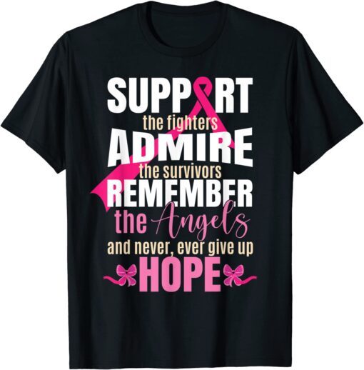 Pink Ribbon Breast Cancer Awareness Tee Shirt