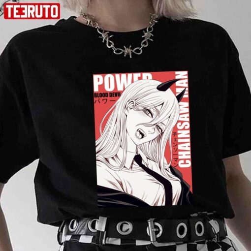 Power Blood Devil – Chainsaw Man Anime Japanese Tee shirt