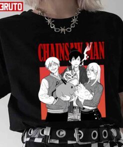 Power Denji Hayakawa Aki Pochita Chainsaw Man Anime Tee shirt