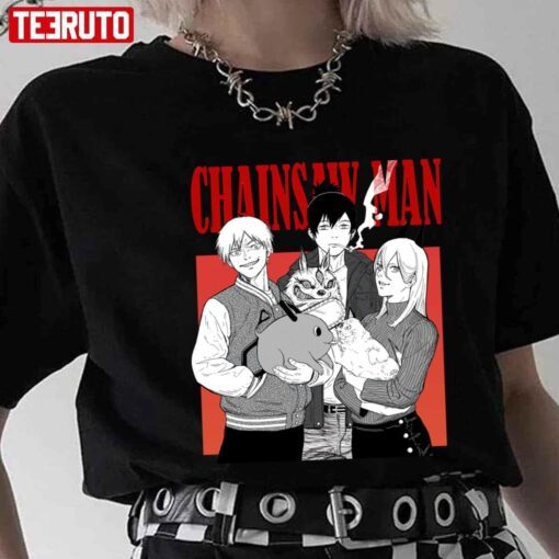 Power Denji Hayakawa Aki Pochita Chainsaw Man Anime Tee shirt