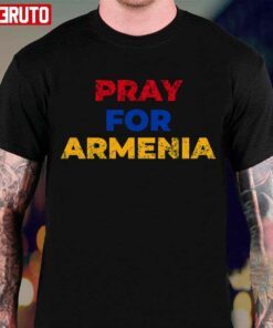 Pray For Armenia Retro Vintage Tee shirt