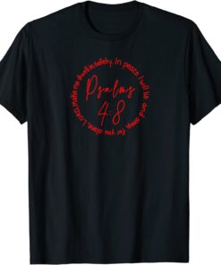 Psalms 4:8 Tee Shirt