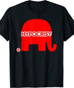 Red Hypocrisy Elephant Tee Shirt