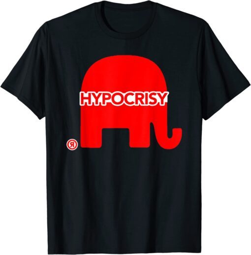 Red Hypocrisy Elephant Tee Shirt