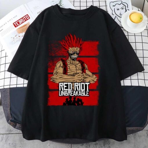 Red Riot Unbreakable My hero Academia Tee Shirt