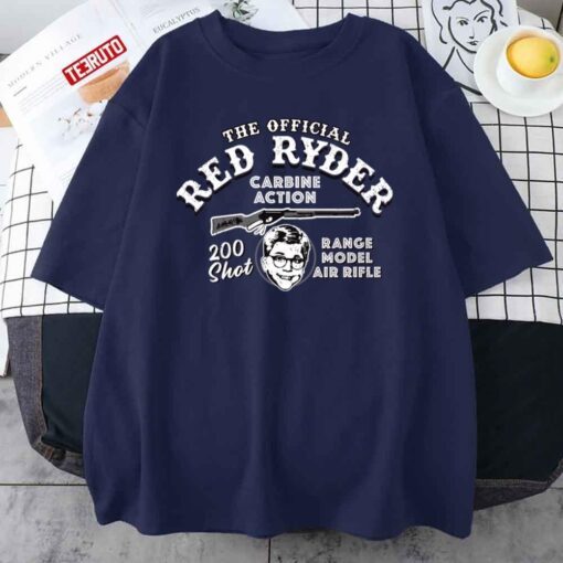 Red Ryder Official Carbine Action 200 Shot Range Model Air Rifle A Christmas Story Tee Shirt