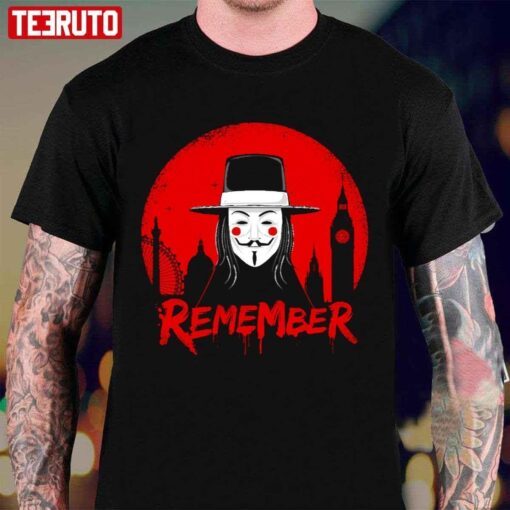 Remember The 5th Of November Guy Fawkes Tee Shirt