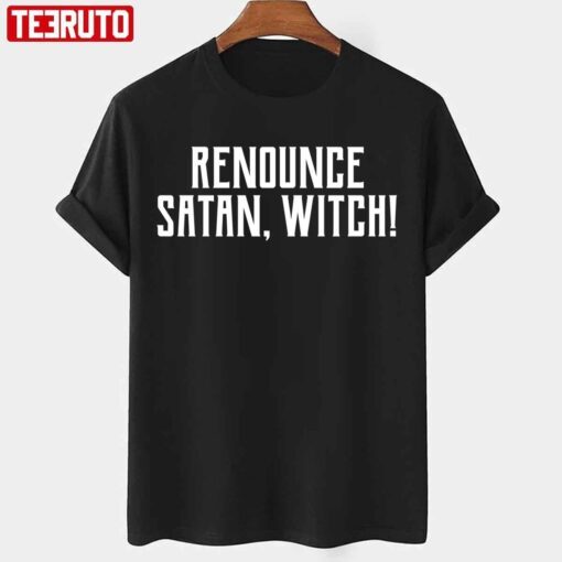 Renounce Satan Witch Bbc Ghosts Tee Shirt