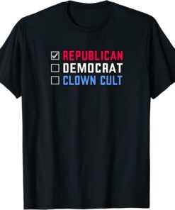 Republican Democrat Clown Cult Donald Trump Protest Tee Shirt