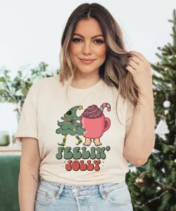 Retro Jolly Christmas Tee Shirt