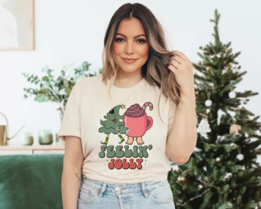 Retro Jolly Christmas Tee Shirt