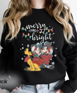 Retro Mickey and Minnie Christmas Tee Shirt