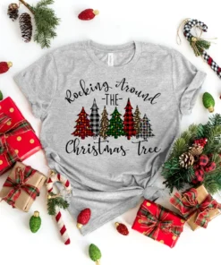 Rocking Around The Christmas Tree Merry Christmas Tee Shirt