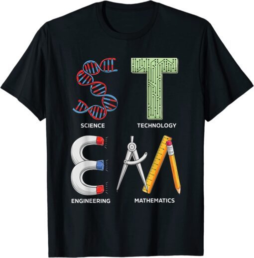 STEM Science Technology Engineering Math Teacher Student Tee Shirt