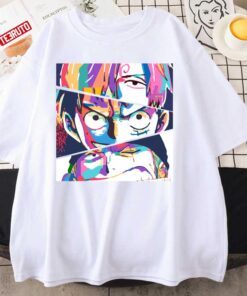 Sanji Luffy Zoro Colorful Painting One Piece Anime Tee Shirt